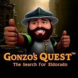 Logo of Gonzo's Quest from NetEnt at Nordspin Casino