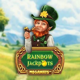 Rainbow Jackpots Megaways slot logo by Red Tiger Gaming at Nordspin Casino